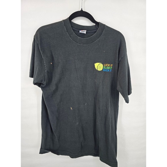Fruit of the Loom Other - Vintage 1992 Tequila Slammers T-Shirt Men Large Black Fruit of the Loom USA Made